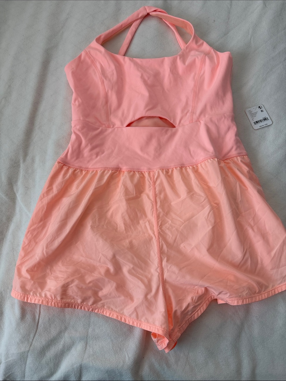 FP Movement by Free People Pink Peach Athletic Romper